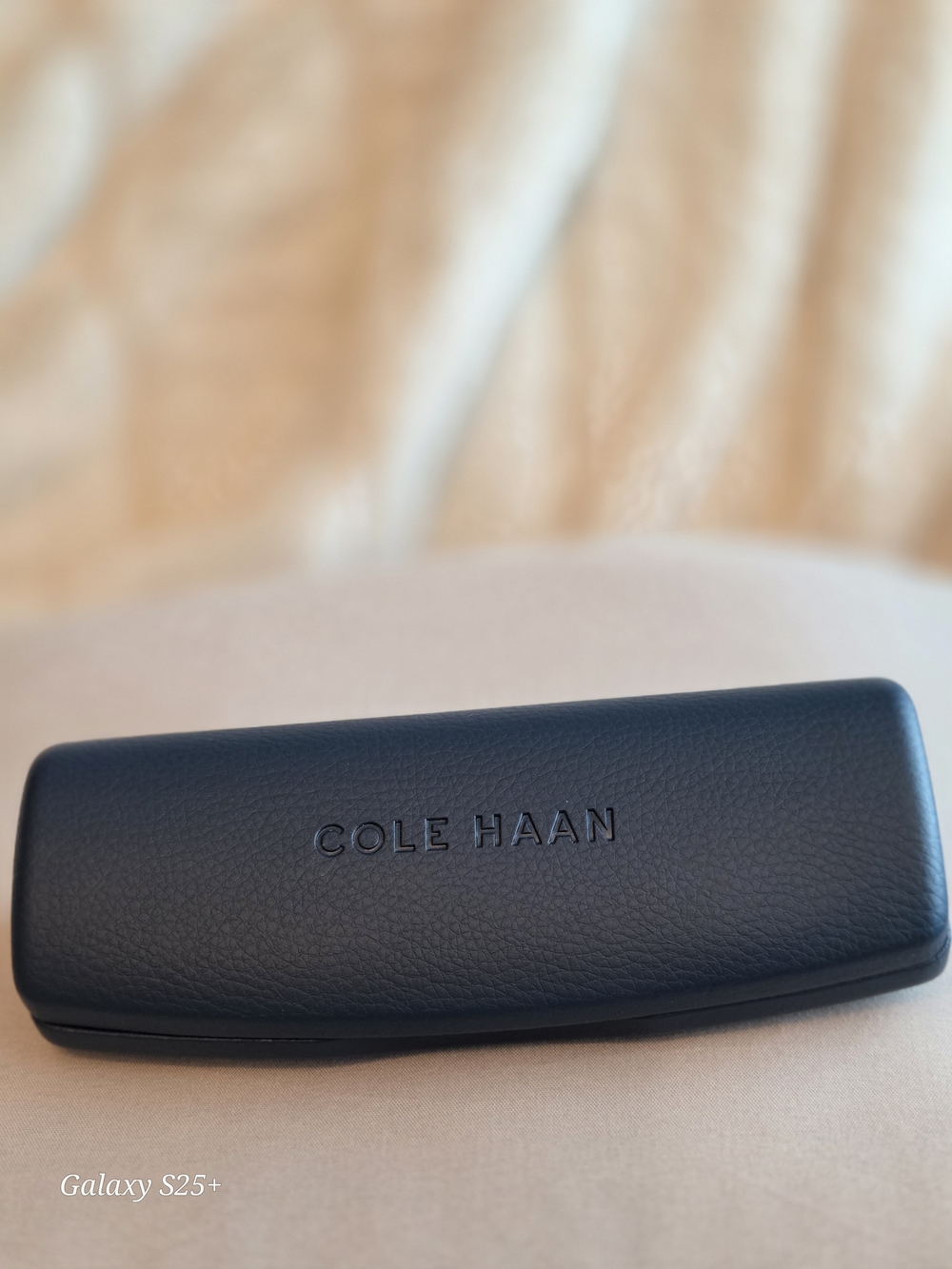 Cole Haan Navy Pebbled Leather Eyewear Case 👓 🕶
